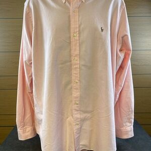 Ralph Lauren Polo Men's Light Pink Oxford Button Down Shirt